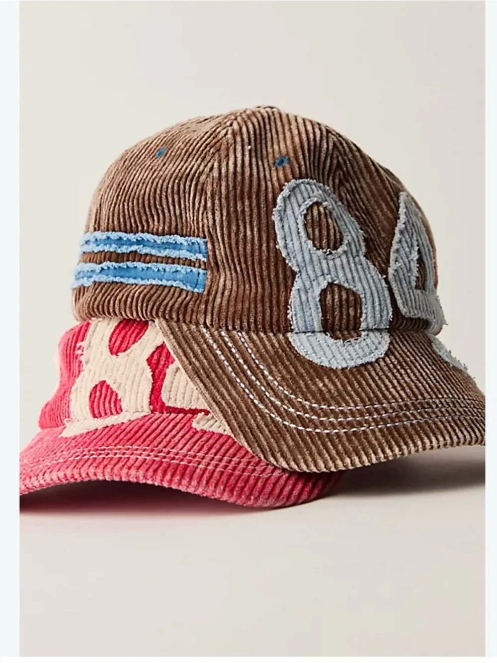 Free People Hollie Varsity Baseball Hat in Chocolate